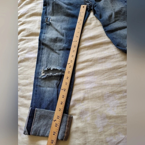 Nwot RVCA relaxed boyfriend jeans distressed 25 Retail $198 - Picture 14 of 14